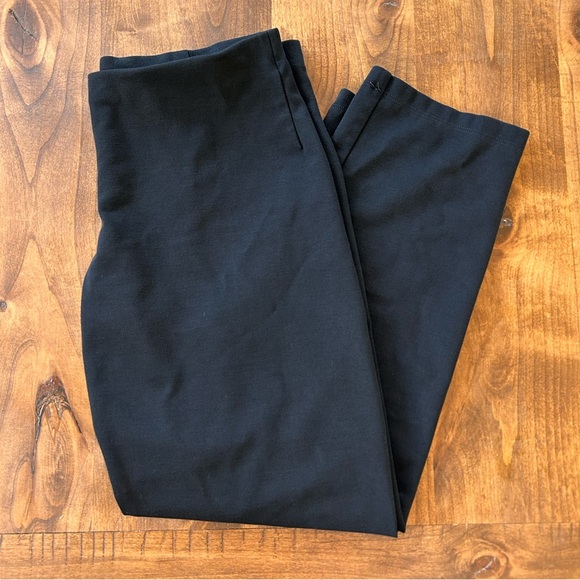 Eileen Fisher Black Stretch Pull-On Ankle Pants | Size M - Picture 2 of 5